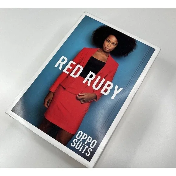 NWT Oppo Suits Skirt Blazer Set Size 12 Women’s Red Ruby - Picture 1 of 4